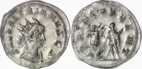 The Roman Empire
Saloninus. As Caesar, AD 258-260. Antoninianus, 3,15g. Mediolanum. Obv: SAL VALERIANVS CS. Radiate and draped bust right.
Rev: PRIN...