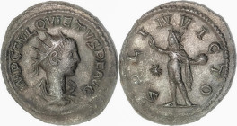 The Roman Empire
Quietus, usurper, 260-261. Antoninianus, 4,00g Samosata. IMP C FVL QVIETVS P F AVG Radiate, draped and cuirassed bust of Quietus to r...