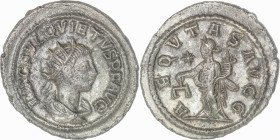 The Roman Empire
Quietus, usurper, 260-261. Antoninianus, 3,70g. Samosata. Obv: IMP C FVL QVIETVS P F AVG Radiate, draped and cuirassed bust right.
Re...