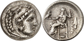 MAKEDONIEN. 
KÖNIGREICH. 
Alexander III. der Große 336-323 v. Chr. Drachme, postum (323/319 v.Chr.) 4,06g, KOLOPHON. Herakleskopf n.r. / ALEXANDROU ...