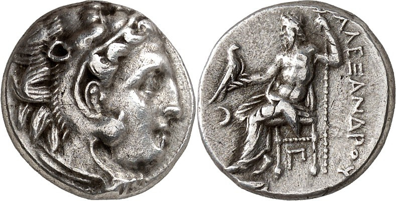 MAKEDONIEN. 
KÖNIGREICH. 
Alexander III. der Große 336-323 v. Chr. Drachme, po...