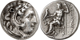 MAKEDONIEN. 
KÖNIGREICH. 
Alexander III. der Große 336-323 v. Chr. Drachme, postum (310/301 v.Chr.) 4,27g, KOLOPHON. Herakleskopf n.r. / A LEXAND Po...