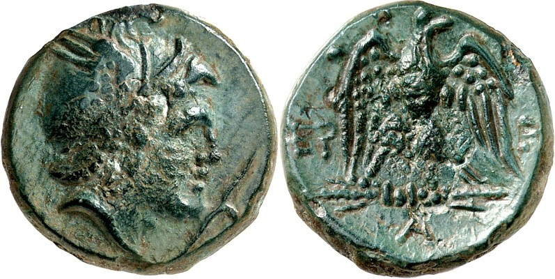 MAKEDONIEN. 
KÖNIGREICH. 
Perseus 178-168 v. Chr. AE-Tetrachalkon 19mm 5,34g. ...