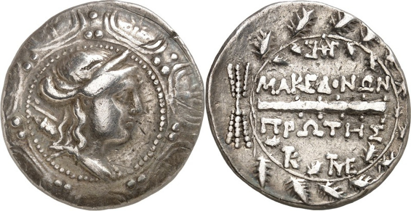 MAKEDONIEN. 
UNTER DEN RÖMERN. 
Anonym 168-146 v. Chr. Tetradrachmon (158/150 ...