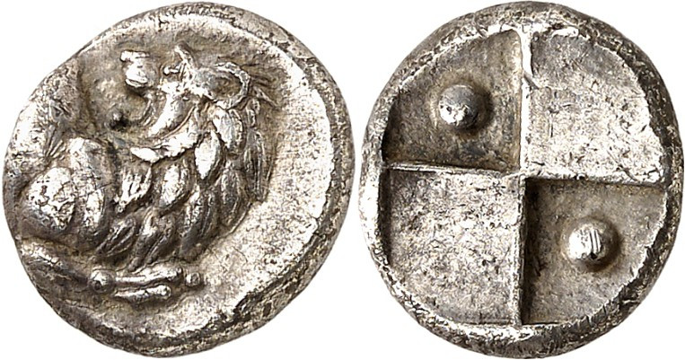 THRAKIEN. 
STÄDTE. 
CHERSONNESOS (Gallipoli). Triobolon (350/330 v.Chr.) 1,73g...
