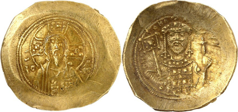 BYZANZ. 
MICHAEL VII. Dukas 1071-1078. Stamenon 4,42g, Konstantinopel. Christus...