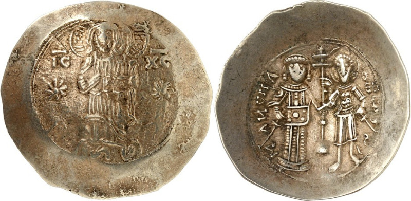 BYZANZ. 
MANUEL I. Komnenos 1143-1180. Aspron trachy 4,15g, Konstantinopel. Chr...