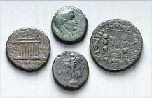 GRIECHEN der RÖMISCHEN KAISERZEIT. 
Allgemein: Bronzemünzen. 40 Bronzen (13-28mm) meist Kleinasien, u.a. Pisidien Antiochien. . 

meist gering erha...