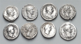 RÖMISCHES KAISERREICH. 
Allgemein: Silbermünzen:. 9 Denare: Vespasian, Domitian, Traian (3), Hadrian (2), Antoninus Pius, Faustina Sen. . 

meist s...