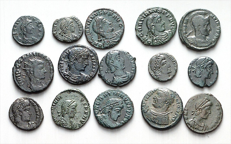 RÖMISCHES KAISERREICH. 
Allgemein: Spätrömische Bronzemünzen. 100 Kleinbronzen ...