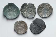 BYZANZ. 
ALLGEMEIN. 10 AE-Scyphate 13. Jahrhundert 18-28mm. . 

mit Schrötlingsrissen, meist s-ss