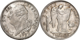 FRANKREICH. 
Constitution 1791-1792. Ecu de 6&nbsp;Livres An.4&nbsp;= 1792 A, Paris. Dv. 1335, Gad. 55. . 

ss