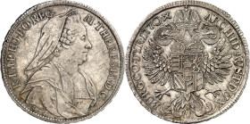 Römisch Deutsches Reich. 
Maria Theresia 1740-1780. Taler 1770 S-C, Günzburg. Brustbild im Witwenschleier n. r. / Gekrönter Doppeladler. Her.&nbsp; 5...