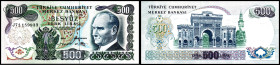 TÜRKEI. 
500 Lira 14.1.1970. Pick&nbsp; 190d. . 

I