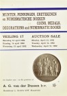 Russia. A.G. van der Dussen b.v. Маастрихт, 13-15 апреля 1992 г. Coins, Medals, Decorations and numismatic books. Auction 17. (Монеты, медали, ордена ...