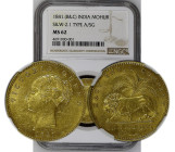 1841.(B&C) INDIA S&W-2.1 TYPE A/SG GOLD MOHUR