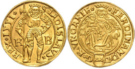 FERDINAND I (1526 - 1564)&nbsp;
1 Ducat, 1551, KB, 3,56g, Husz 895, KB. Husz 895&nbsp;

UNC | UNC