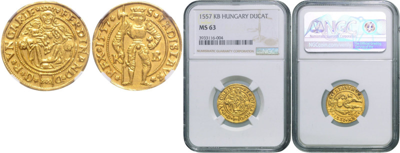 FERDINAND I (1526 - 1564)&nbsp;
1 Ducat, 1557, KB, Husz 895, KB. Husz 895&nbsp;...