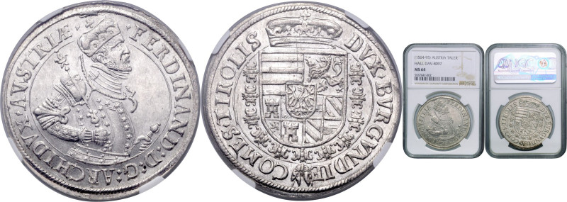 MAXIMILIAN II (1564 - 1576)&nbsp;
1 Thaler Archduke Ferdinand (1564 - 1595), b....