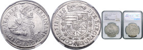 MAXIMILIAN II (1564 - 1576)&nbsp;
1 Thaler Archduke Ferdinand (1564 - 1595), b. l., Hall, Dav. 8097, Hall. Dav. 8097&nbsp;

UNC | UNC , NGC MS 64