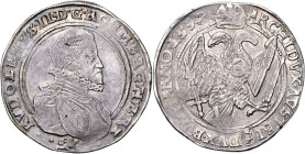 RUDOLF II (1576 - 1612)&nbsp;
1 Thaler, 1597, Kutna Hora, 29g, Dav 8079, Kutna Hora. Dav 8079&nbsp;

about EF | about EF