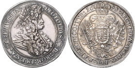 LEOPOLD I (1657 - 1705)&nbsp;
1 Thaler, 1698, KB, 28,86g, Husz 1374, KB. Husz 1374&nbsp;

EF | EF