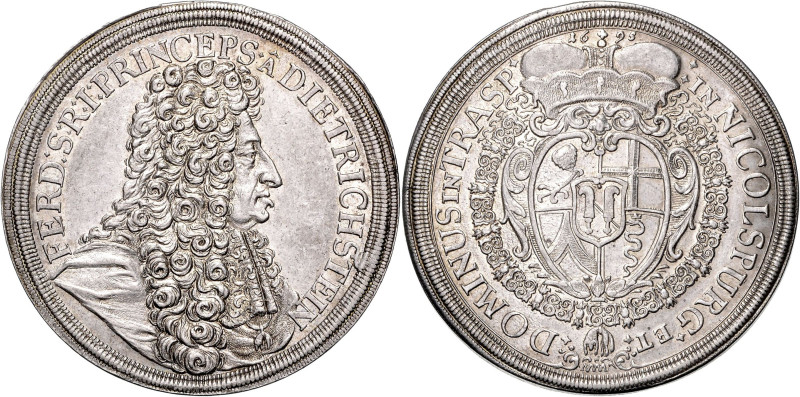 LEOPOLD I (1657 - 1705)&nbsp;
1 Thaler "Dietrichstein", 1695, 29,09g, Dav 3376,...