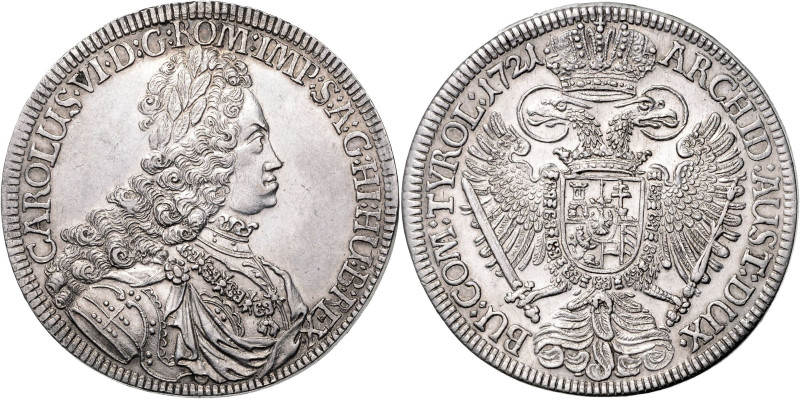 CHARLES VI (1711 - 1740)&nbsp;
1 Thaler, 1721, 28,6g, Dav 1053, Dav 1053&nbsp;...