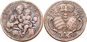 CHARLES VI (1711 - 1740)&nbsp;
Poltura pattern coin, 1721, 2,85g, Husz 1646, Husz 1646&nbsp;

VF | VF , RRR! | Mimořádný exemplář! | Extraordinary ...