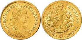 MARIA THERESA (1740 - 1780)&nbsp;
1 Ducat, 1770, 3,47g, Her 283, Her 283&nbsp;

about EF | about EF