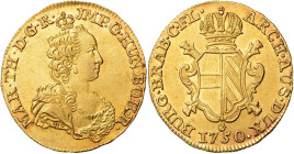 MARIA THERESA (1740 - 1780)&nbsp;
2 Souverain D´or, 1750, 11,11g, Her 331, Her 331&nbsp;

EF | EF