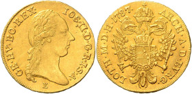 JOSEPH II (1765 - 1790)&nbsp;
1 Ducat, 1787, E, 3,48g, Her 15, E. Her 15&nbsp;

EF | EF