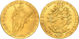 LEOPOLD II (1790 - 1792)&nbsp;
1 Ducat, 1792, 3,33g, Husz 1906, Husz 1906&nbsp;

EF | EF , zvlněný | wavy