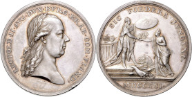 LEOPOLD II (1790 - 1792)&nbsp;
Silver medal To commemorate the Homage in Brabant and Flanders, 1791, 25,52g, 39 mm, Ag 900/1000, Mont 2229, 39 mm, Ag...