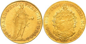 FRANCIS II / I (1792 - 1806 - 1835)&nbsp;
1 Ducat, 1799, 3,48g, Her 93, Her 93&nbsp;

about UNC | about UNC