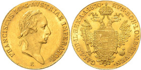 FRANCIS II / I (1792 - 1806 - 1835)&nbsp;
1 Ducat, 1830, E, 3,48g, Früh 105, E. Früh 105&nbsp;

about UNC | UNC