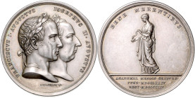 FRANCIS II / I (1792 - 1806 - 1835)&nbsp;
Silver medal Award of the Collegium Medico-Chirurgicum Josephinum Vienna (awarded 1832), 1824, 43,47g, 44 m...