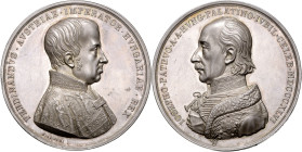 FERDINAND V / I (1835 - 1848)&nbsp;
Silver medal 50th Anniversary of Archduke Joseph as Palatine of Hungary, 1846, Wien, 87,55g, 55 mm, Ag 900/1000, ...