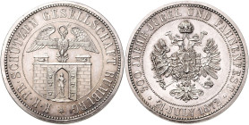FRANZ JOSEPH I (1848 - 1916)&nbsp;
Silver medal 300th Anniversary of the K. k. Shooting society Rumburg, Celebration of the Standard Consecration, 18...