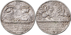 BOHEMIA&nbsp;
Silver medal To commemorate the Death of the King in the Battle of Mohacs, 1526, 16,83g, 45 mm, Don 984, 45 mm, Don 984&nbsp;

VF | V...