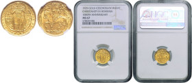 CZECHOSLOVAKIA&nbsp;
Gold medal (1 Ducat) Millennium of St. Wenceslaus, 1929, Kremnica, 16 mm, Au 987/1000, O. Španiel, MCH CSR1-MED2, Kremnica. 16 m...