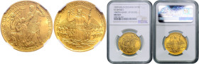 CZECHOSLOVAKIA&nbsp;
Gold medal (3 Ducat) St. Wenceslaus´ 1000th death anniversary, 1929, Kremnica, 30 mm, Au 987/1000, O. Španiel, MCH CSR1-MED3, Kr...