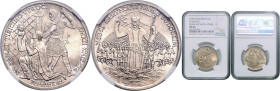 CZECHOSLOVAKIA&nbsp;
Silver medal St. Wenceslaus´ 1000th death anniversary, 1929, Kremnica, 30 mm, Ag 987/1000, O. Španiel, MCH CSR1-MED3, Kremnica. ...