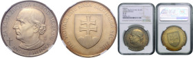 SLOVAK REPUBLIC&nbsp;
Silver medal Andrej Hlinka, 1993, Kremnica, 40 mm, Ag, D. Zobek, Kremnica. 40 mm, Ag, D. Zobek&nbsp;

UNC | UNC , NGC PF 65