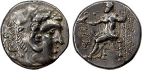CELTIC IMITATIVE TYPES: AR tetradrachm (16.61g), late 3rd century BC, Price (same control marks as drachm Price-B17), contemporary Eastern Celtic imit...