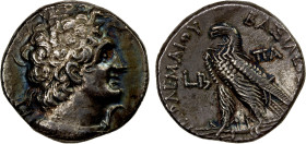 EGYPT (PTOLEMAIC): Cleopatra III and Ptolemy IX Soter, 116-107 BC, AR tetradrachm (13.23g), Paphos, year 2 (115/4 BC), Svoronos-1660, SNG Copenhagen-3...
