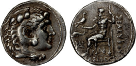 SELEUKID KINGDOM: Antiochos II Theos, 261-246 BC, AR tetradrachm (16.92g), Laodicea ad Mare, SC-576.5b, Alexandrine type in the name of Seleukos I, he...