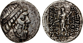 PARTHIAN KINGDOM: Mithradates I, 165-132 BC, AR tetradrachm (12.99g), Seleukeia on the Tigris, SE 174 (139/8 BC), Sell-13.5, Shore-37, Sunrise-262, di...