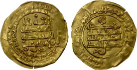 SU'LUKID: Muhammad b. 'Ali, 2nd reign, 926-928, AV dinar (3.30g), al-Muhammadiya, AH315, A-A1483, citing the Samanid ruler Nasr b. Ahmad and the calip...