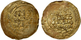 GHAZNAVID: Mawdud, 1041-1048, slightly pale AV dinar (3.21g), Herat, AH(433), A-1625, Zeno-231777 (same dies, obverse die restored), struck during the...